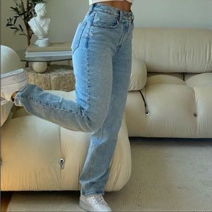 90s straight ulta high rise curve love Abercrombie